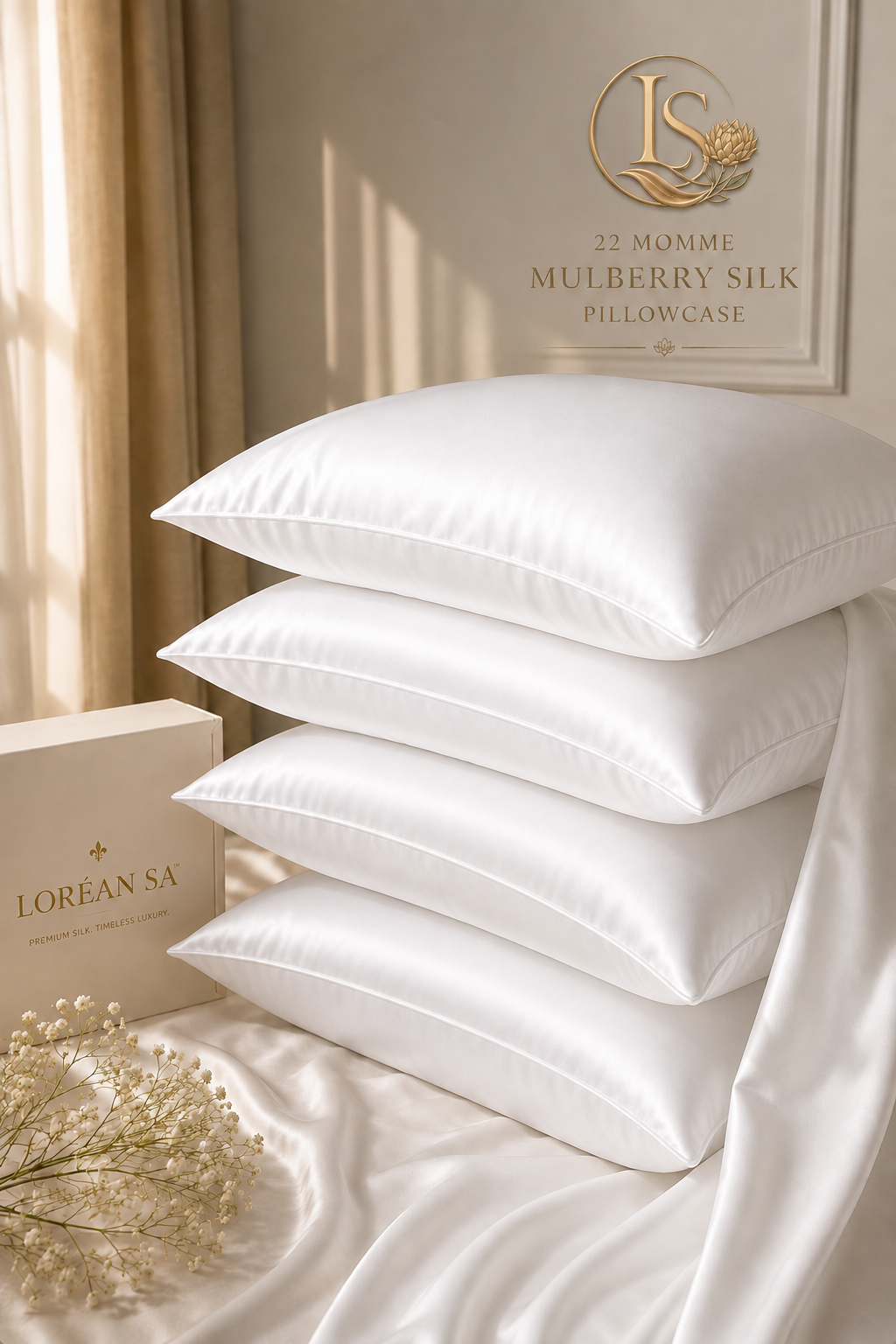Pure Mulberry Silk Pillowcase – 22 Momme