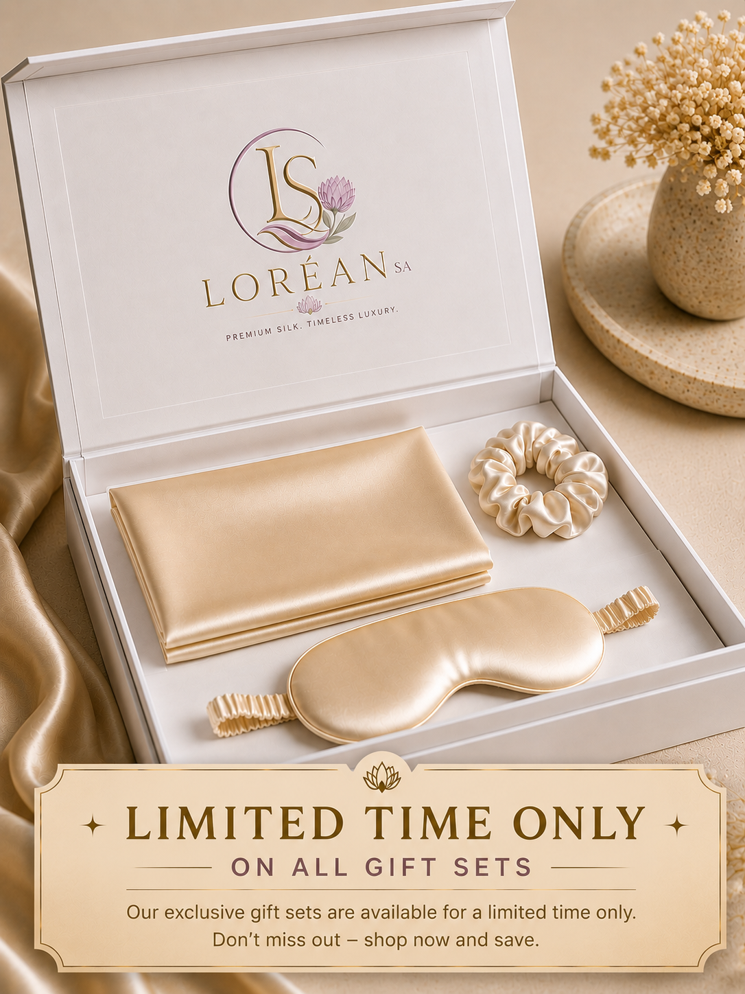 LORÉAN SA™ — Sleep in Silk Gift Set