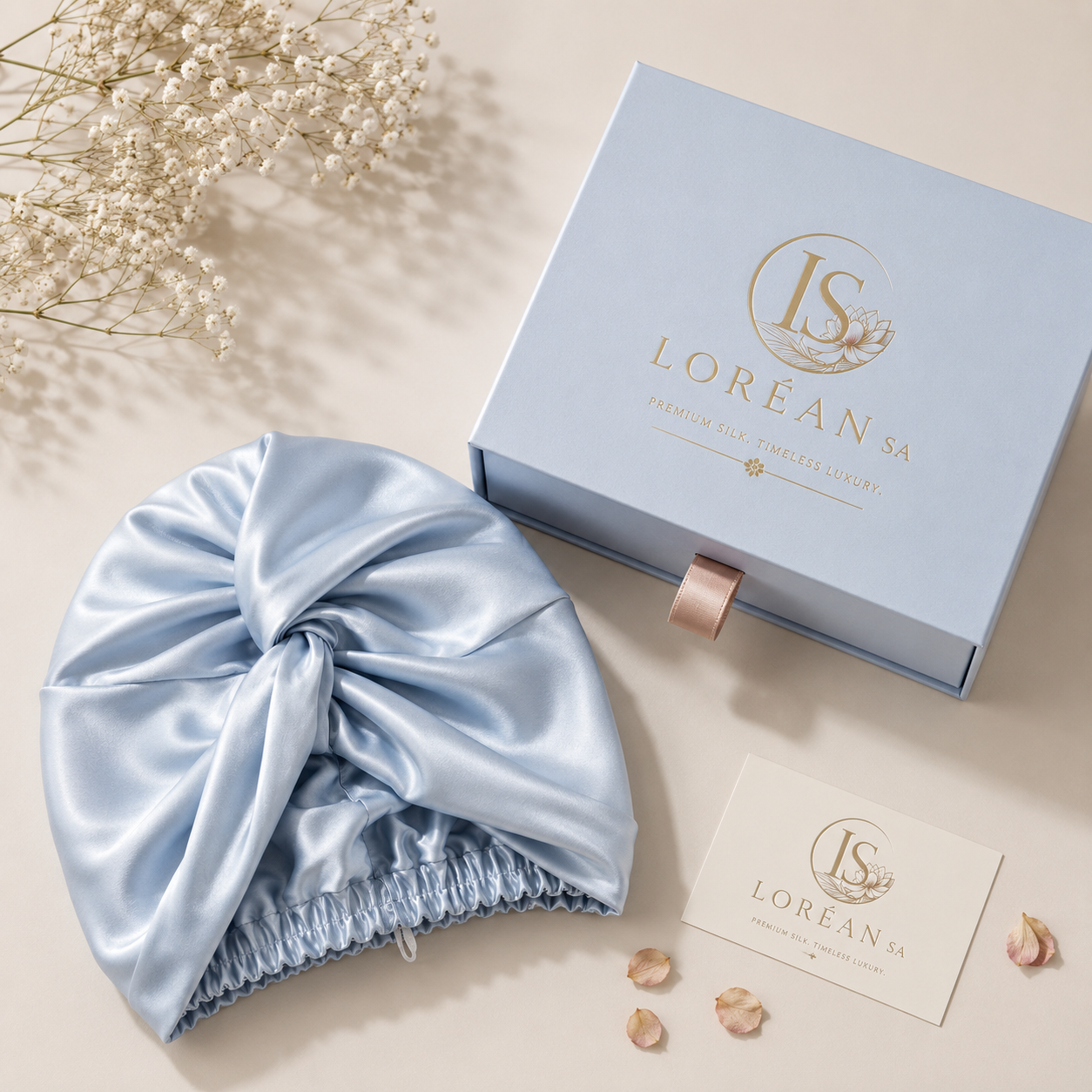 Pure Mulberry Silk Hair Bonnet – Grade 6A, 19 Momme