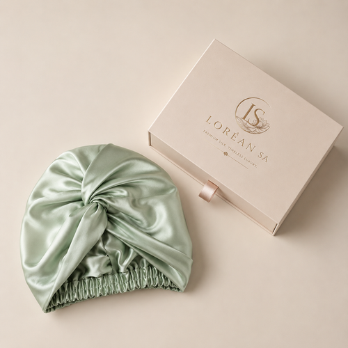 Pure Mulberry Silk Hair Bonnet – Grade 6A, 19 Momme